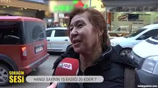 Hangi Sayının 15 Eksiği 20 Yapar? | Vatandaşın Matematikle İmtihanı - Sokağın Sesi