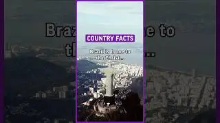 Brazil is home to the Christ the Redeemer statue in Rio de Janeiro. #country #facts #interesting