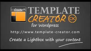 Show your content in a lightbox - Template Creator CK for Wordpress