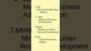TN 11th standard English page no 39 exercise Abbreviations