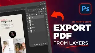 Save PDF from Layers in Photoshop | Export PDF from layers in Photoshop | Adobe Photoshop Teachings