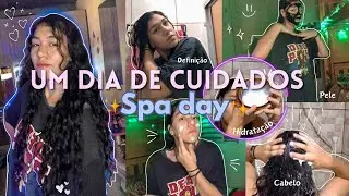 UM DIA DE AUTOCUIDADOS🧖🏽‍♀️🧴✨Spaday,Skincare,hidratação,definição👩🏻‍🦱💅🏼✨