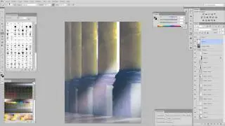 Daily Spitpaint Yellow Pillars