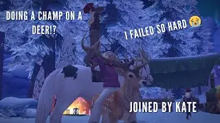 Doing a champ on a DEER!? |:| Joined by @kp.equestian |:| Star Stable Online
