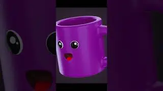3d model live mug for cartoon or games in blender 
