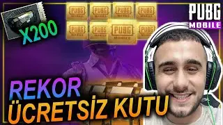 REKORRRRRR! ÜCRETSİZ EN BÜYÜK SANDIK AÇILIMI! PUBG Mobile Kasa Açılımı