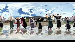 平面化（VR360°【MMD】柱たちの可愛らしいダンス♪【鬼滅の刃】）