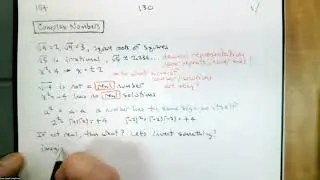 130.154.1 Complex Numbers Part 1