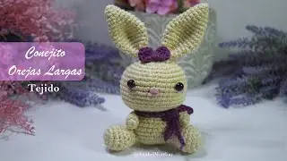 Conejito Orejas Largas Tejido | @AnabelMonGar