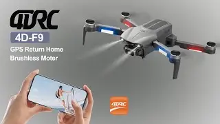 4DRC VICKY F9 Remote Control Drone with HD Camera Live Video,Brushless WiFi FPV GPS Drone