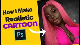 LEARN HOW TO MAKE A REALISTC CARTOON [PINK HAIR GIRL]