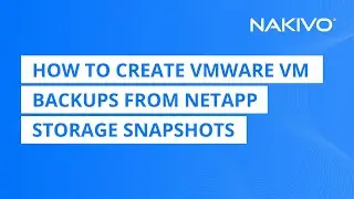 How to Create VMware VM Backups from NetApp Storage Snapshots