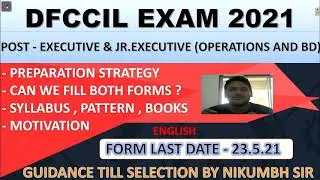 DFCCIL EXECUTIVE & JUNIOR EXECUTIVE OPERATIONS AND BD  POST PREPARATION STRATEGY 2021 IN ENGLISH