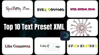 Alight Motion Text Effect Preset New Text Effect Preset 2025
