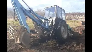 ЮМЗ-6кл.трактор утопленник. часть первая. все попытки спасения оказались тщетны. продолжение следует