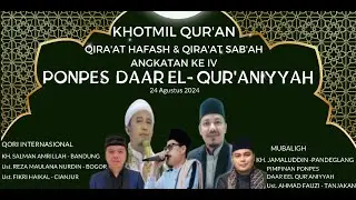 🔴LIVE WISUDA KHOTMIL QUR'AN PONPES DAAR EL QURANIYYAH || KP. TANJAKAN II SABTU, 24 AGUSTUS 2024