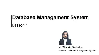 Database Management System | Lesson 01 | Java Institute | Tharaka Pathum