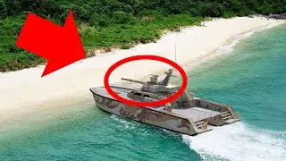 The Boat with a Tank Strapped on the Top