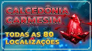 TODAS as 80 Calcedônias Carmesim | Guia COMPLETO com Marcações | Genshin Impact - Espinha do Dragão