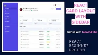 React Project: How to create React Admin Dashboard  with Sidebar| For beginners