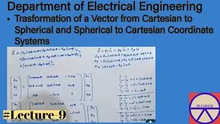 Transformation of a vector from Cartesian to spherical and spherical to Cartesian coordinate system