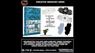 The versatility of a digital Image in Various Crafts Technique of lineart to silhouette, fill art, l