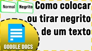 How to bold or unbold a text or word in Google Docs