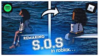 remaking the *S.O.S* ALBUM COVER in ROBLOX...