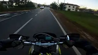Cold evening ride | YAMAHA XT660X + AKRAPOVIČ [4K]