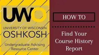 How to: Find Your Course History Report
