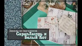 Заказы из магазинов СкрапЛазурь и Белый Кот \скрапбукинг