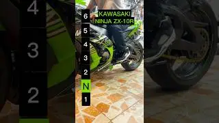 Maximum speed for each gear on a Kawasaki ZX-10R