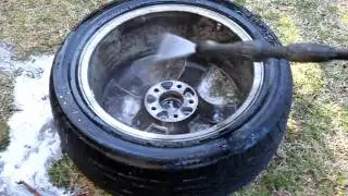 Pt. 2 of 3-Attempt to Clean Wheel/Rim with Pressure Washer