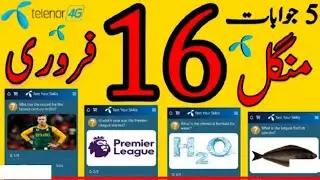 16 Feburary 2021 Telenor Questions And Answers|Today My Telenor App Quiz|16th Feb 2021 Telenor Quiz|