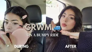 Makeup Challenge While in a Moving Car | Makeup On The Go
