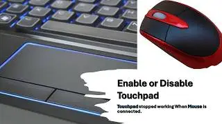 How to Enable HP Pavilion g7 Touchpad When Using External Mouse