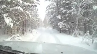 TaGAZ Road Partner заезд на дачу по снегу 11.11.2016