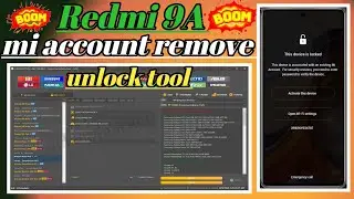 Redmi 9A mi account remove unlock tool ll  reset mi cloud ll mi 9a disable mi cloud ota 2024 ll
