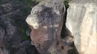 Floating High Over The Canyon Cliffs at Cuenca, Spain