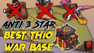 Best TH10 War Base 2020 | Anti 3 Star Town Hall 10 War Base | Clash of Clans - Coc
