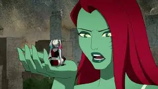 Poison Ivy Giantess Growth Scenes - Harley Quinn TV Series (4K AI Upscale)