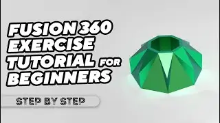 How to create this shape in fusion 360 | Fusion 360 tutorial for beginners