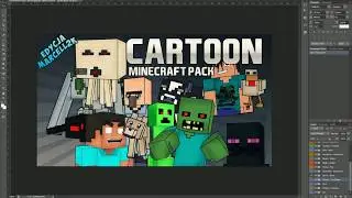 Minecraft Cartoon Pack - Photoshop
