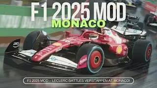 Assetto Corsa F1 2025 Mod – Charles Leclerc Battles Verstappen at Monaco!