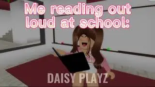 Me reading at home vs at school :