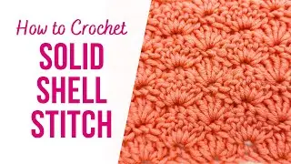 How to Crochet Solid Shell Stitch | FOR ABSOLUTE BEGINNERS