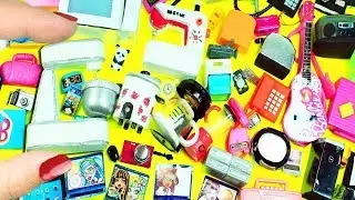 100 Miniature Electronic & Kitchen Doll Stuff Collection  - simplekidscrafts