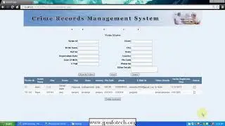 Crime Records Management system | Asp.net, C#.net Final Year Project