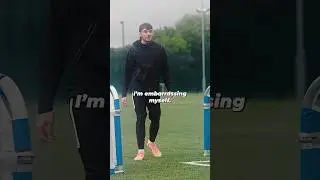 Feeling the pressure with a Tottenham player watching 🤣 #footballshorts #tottenham #spurs #coys