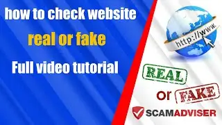 how to check the website is fake or real || how to use scamadviser || check fake websites